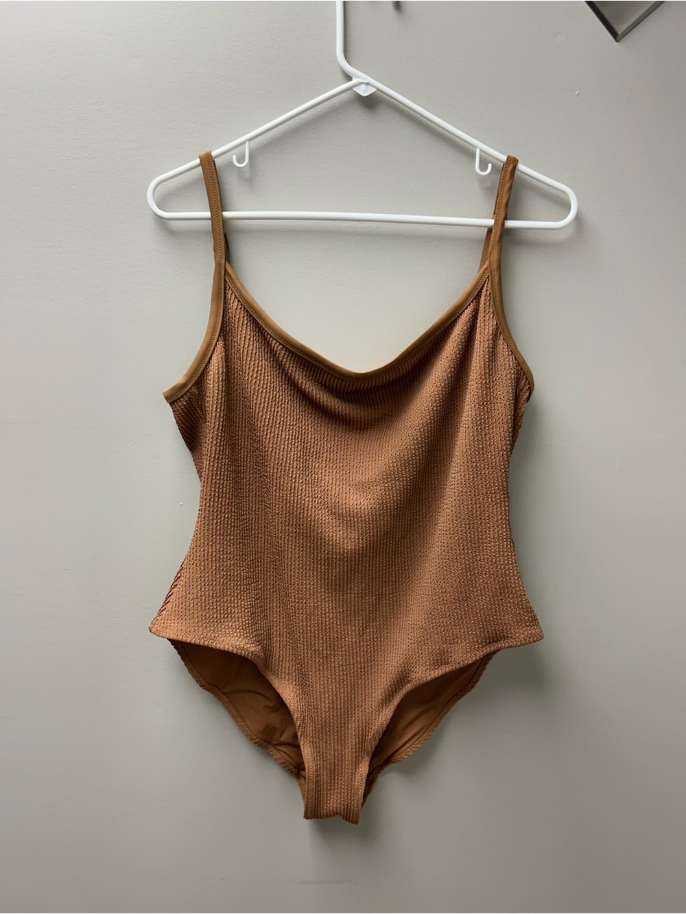 Aerie Women’s Brown One Piece Full Coverage Bathing Suit